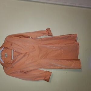 Amy Matto Elegant Long Sleeve Orange Dress